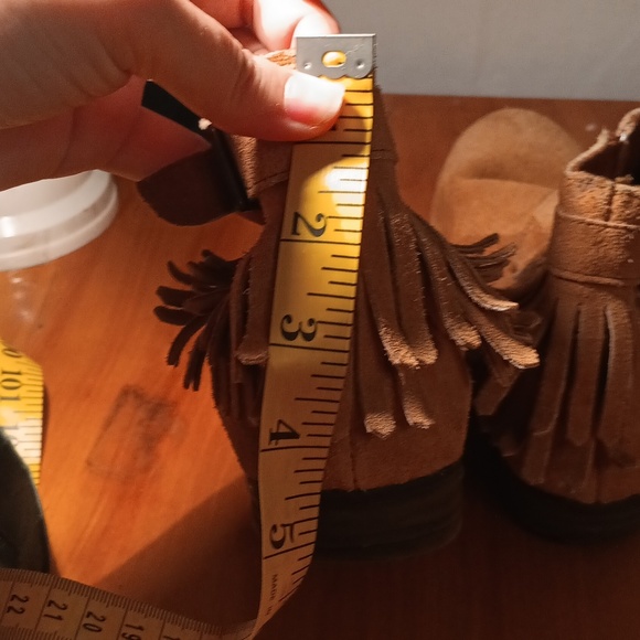 Minnetonka Brown Suede Ankle Boots Size 8 - Picture 11 of 15